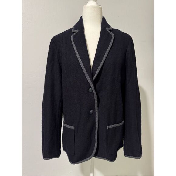 Brooks brothers 346 blue wool blend blazer jacket elbow patch XL - Picture 1 of 7